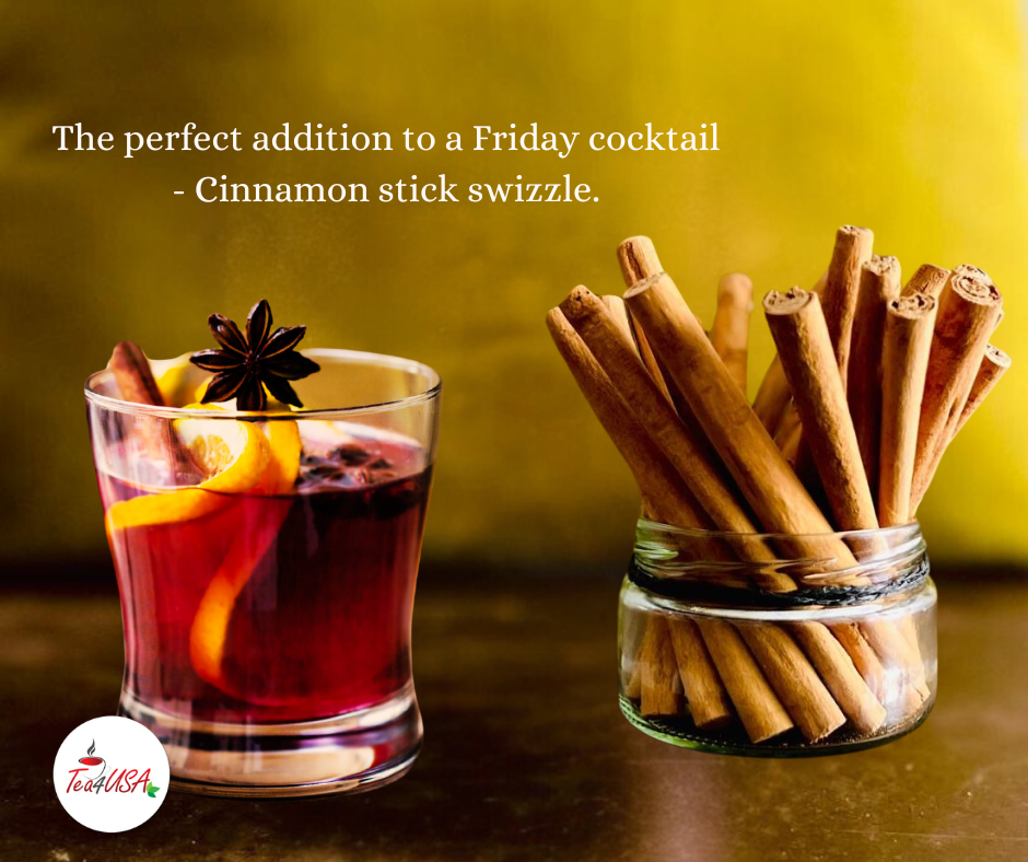 Tea4USA, Cinnamon - Ancient Aromatic Spice (4oz/0.25lbs) Ceylon Cinnamon Sticks from Sri Lanka |Airtight Zip Lock Pouches|