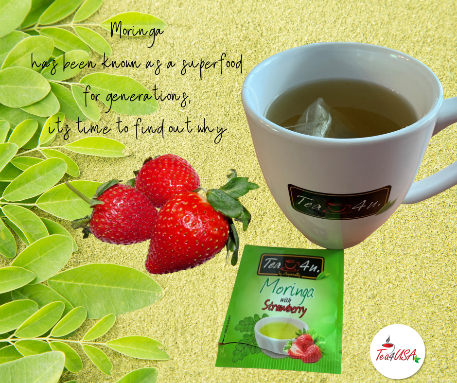 Tea4U Moringa Oleifera Energy Tea - Strawberry