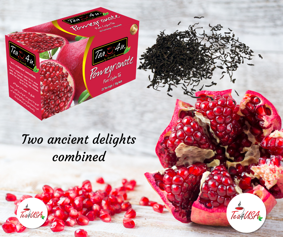 Tea4U Pomegranate Black Tea Bags