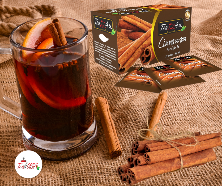 Tea4USA, Cinnamon - Ancient Aromatic Spice (4oz/0.25lbs) Ceylon Cinnamon Sticks from Sri Lanka |Airtight Zip Lock Pouches|