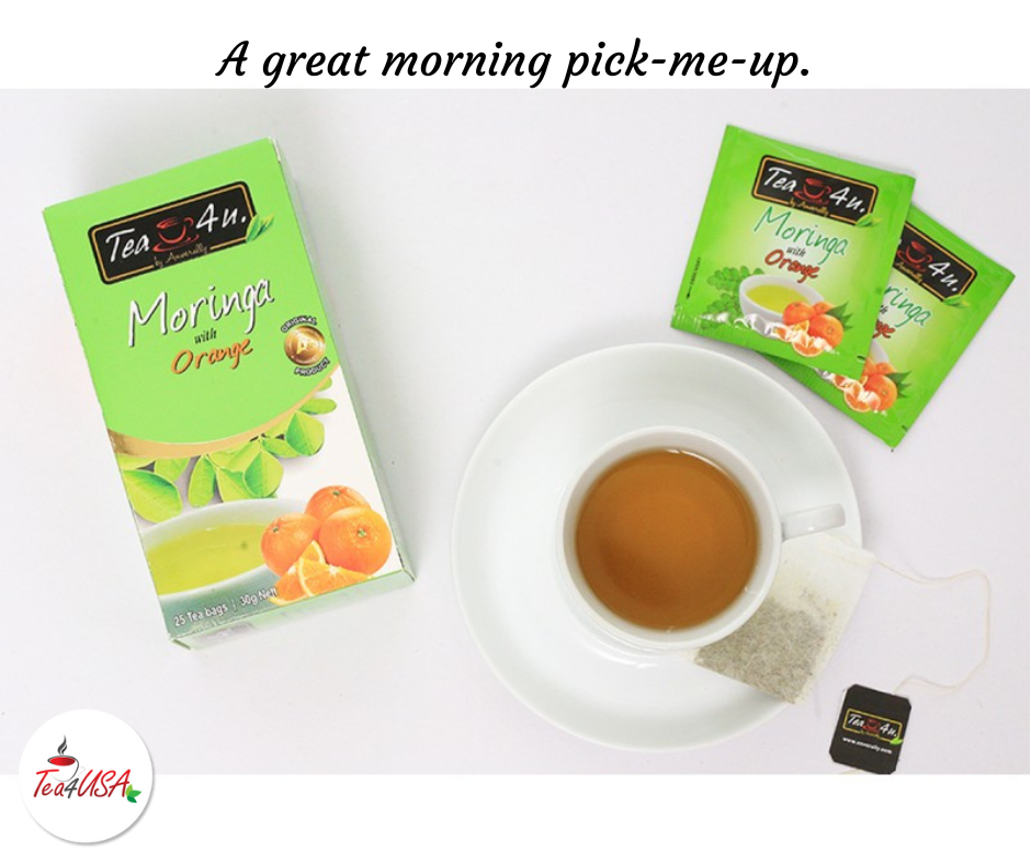 Flavored Moringa Oleifera Energy Tea - Orange