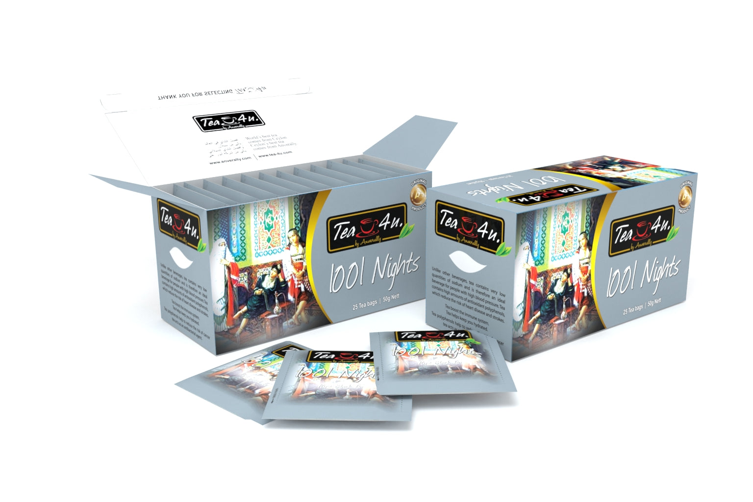 Tea4U Blended Black & Green Tea Bags