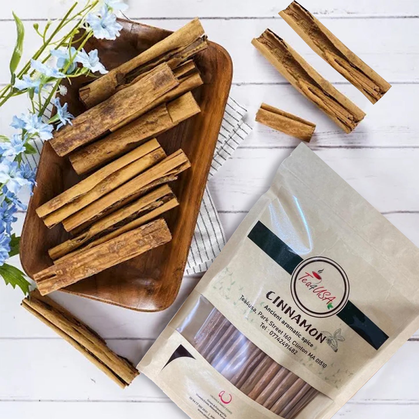 Cinnamon Spice sticks 4oz Bag by Tea4USA, Hand-picked from Sri Lanka