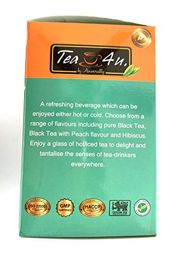 Tea4U Peach Iced Tea Cold Brewed 10 Tea Bags