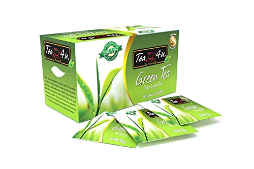 Tea4U, Green Tea, Pure Ceylon Tea, 25 Tea Bags
