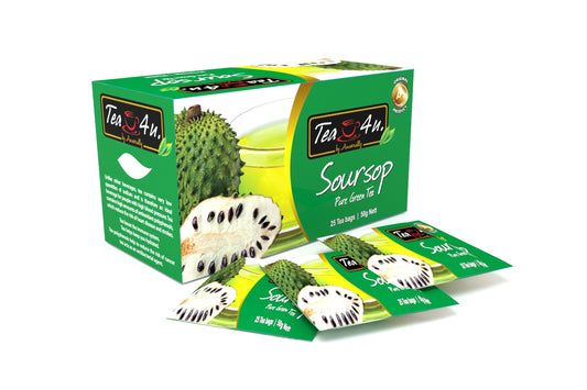 Tea4U Green Tea Bags with Soursop 25 Tea Bags