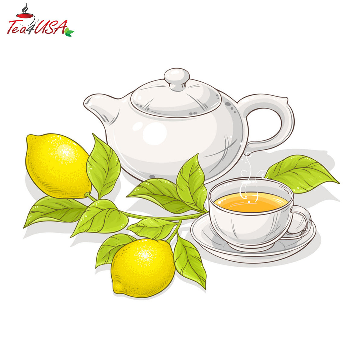 Tea4U Lemon Black Tea Bags - Original Ceylon Tea 25 Tea Bags