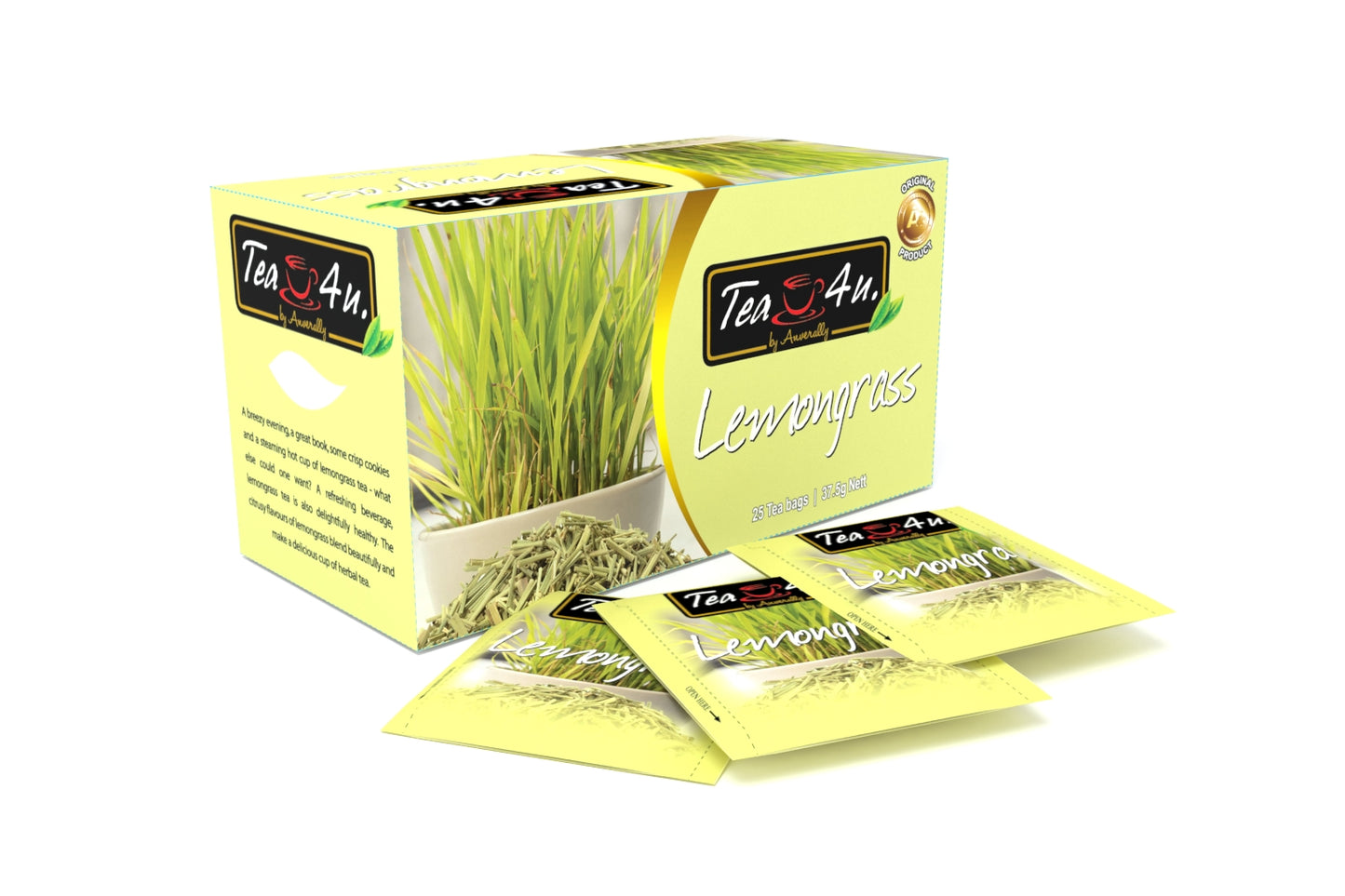 Tea4U Herbal Infusion Tea Bags - Lemongrass