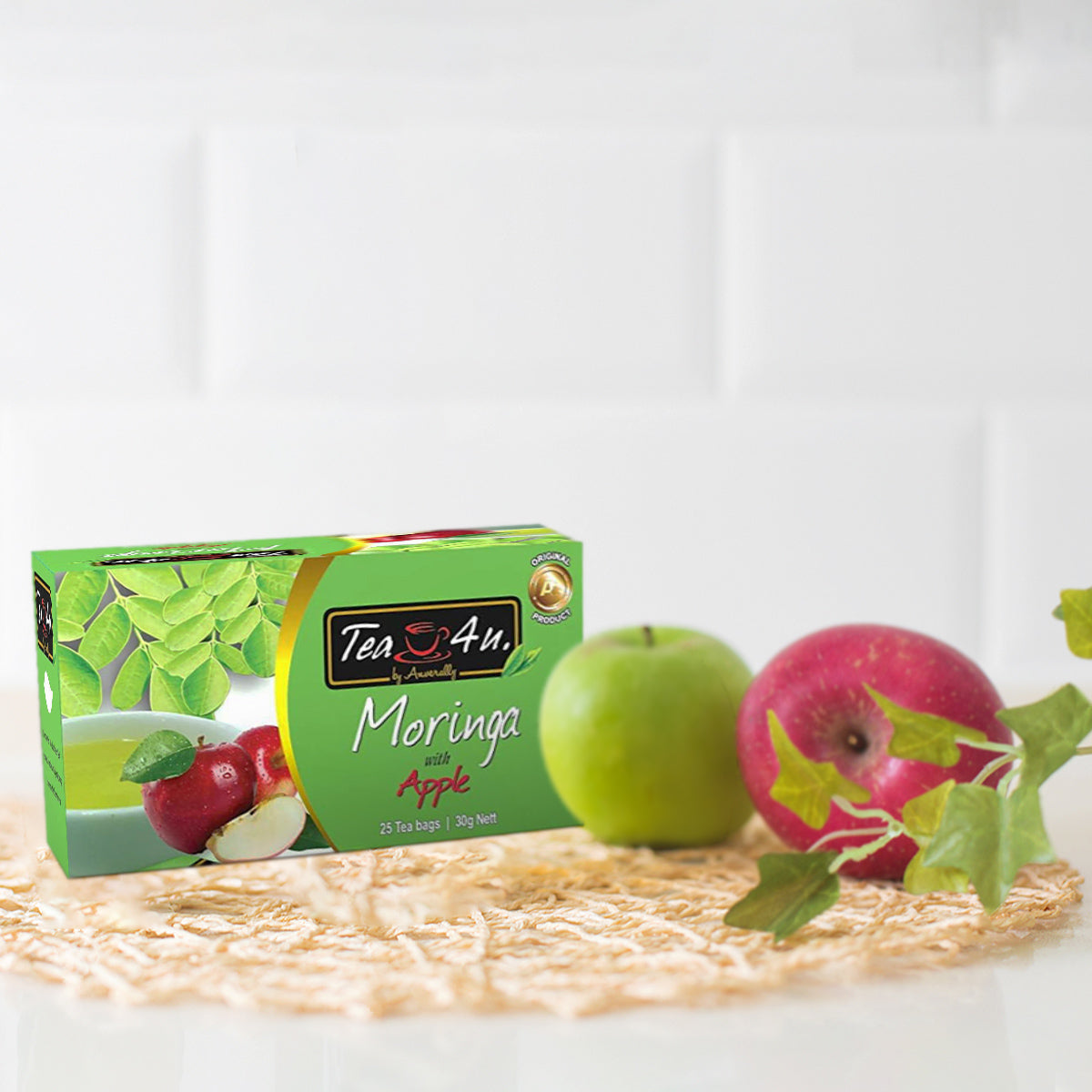 Flavored Moringa Oleifera Energy Tea - Apple