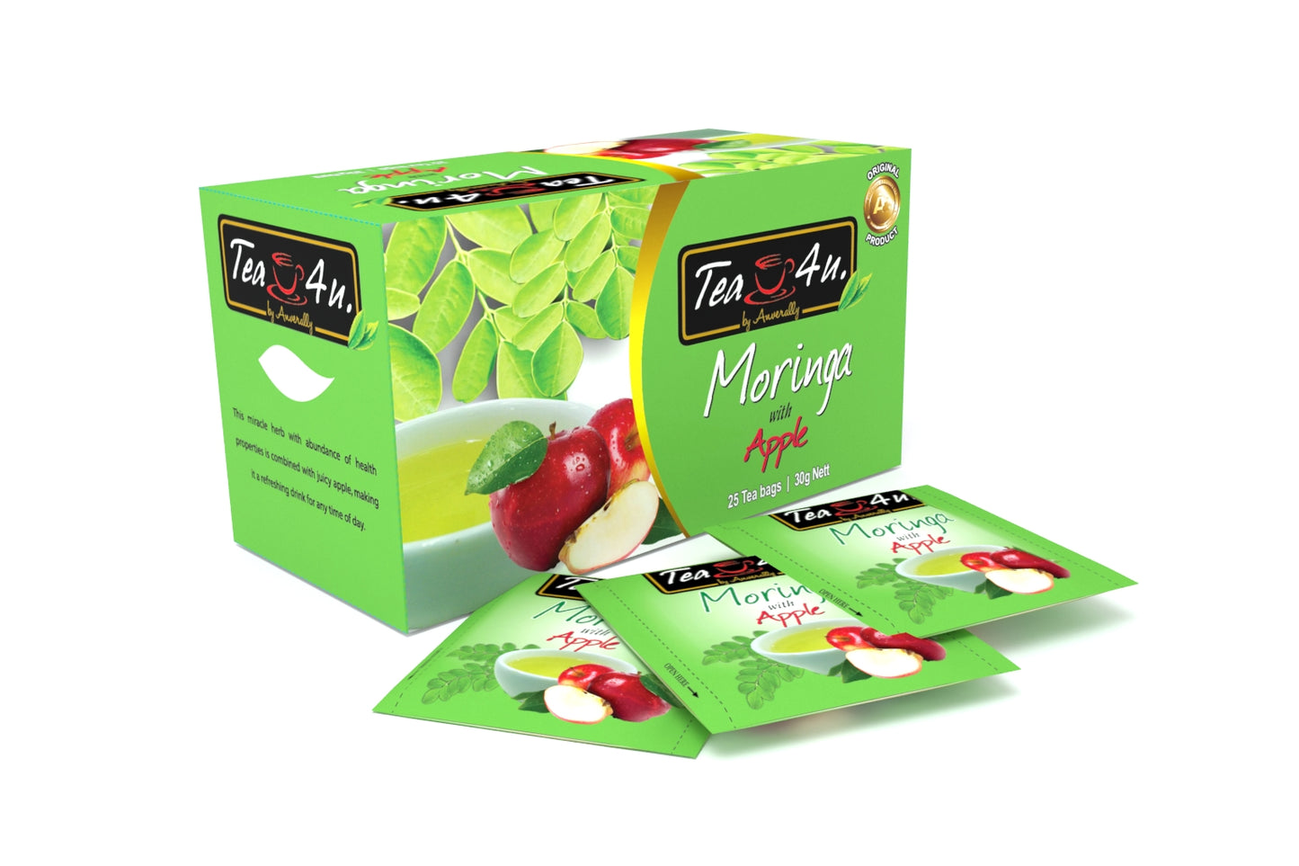 Flavored Moringa Oleifera Energy Tea - Apple