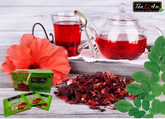 Flavored Moringa Fruity Hibiscus Tea