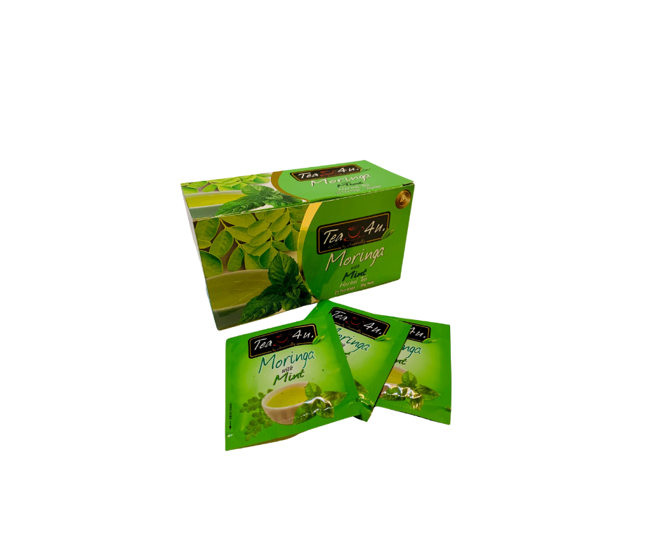 Tea4U hand picked Moringa Oleifera Flavored herbal fresh Mint tea