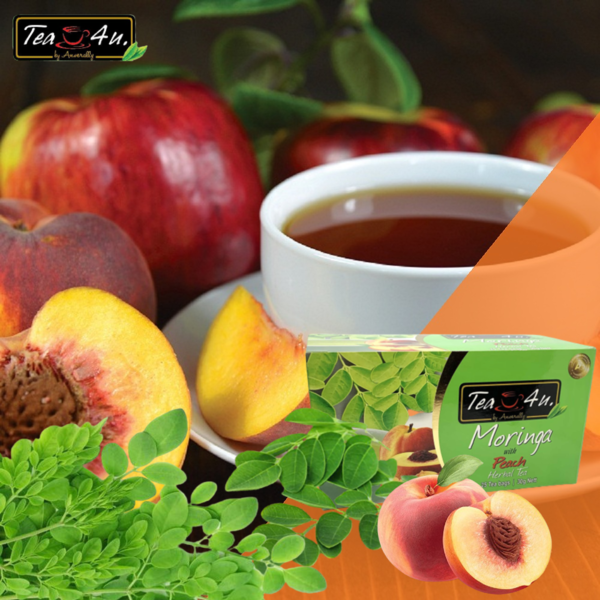 Tea4U Antioxidant Rich Flavored Moringa - Peach