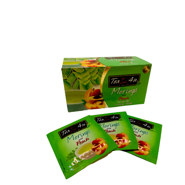 Tea4U Antioxidant Rich Flavored Moringa - Peach