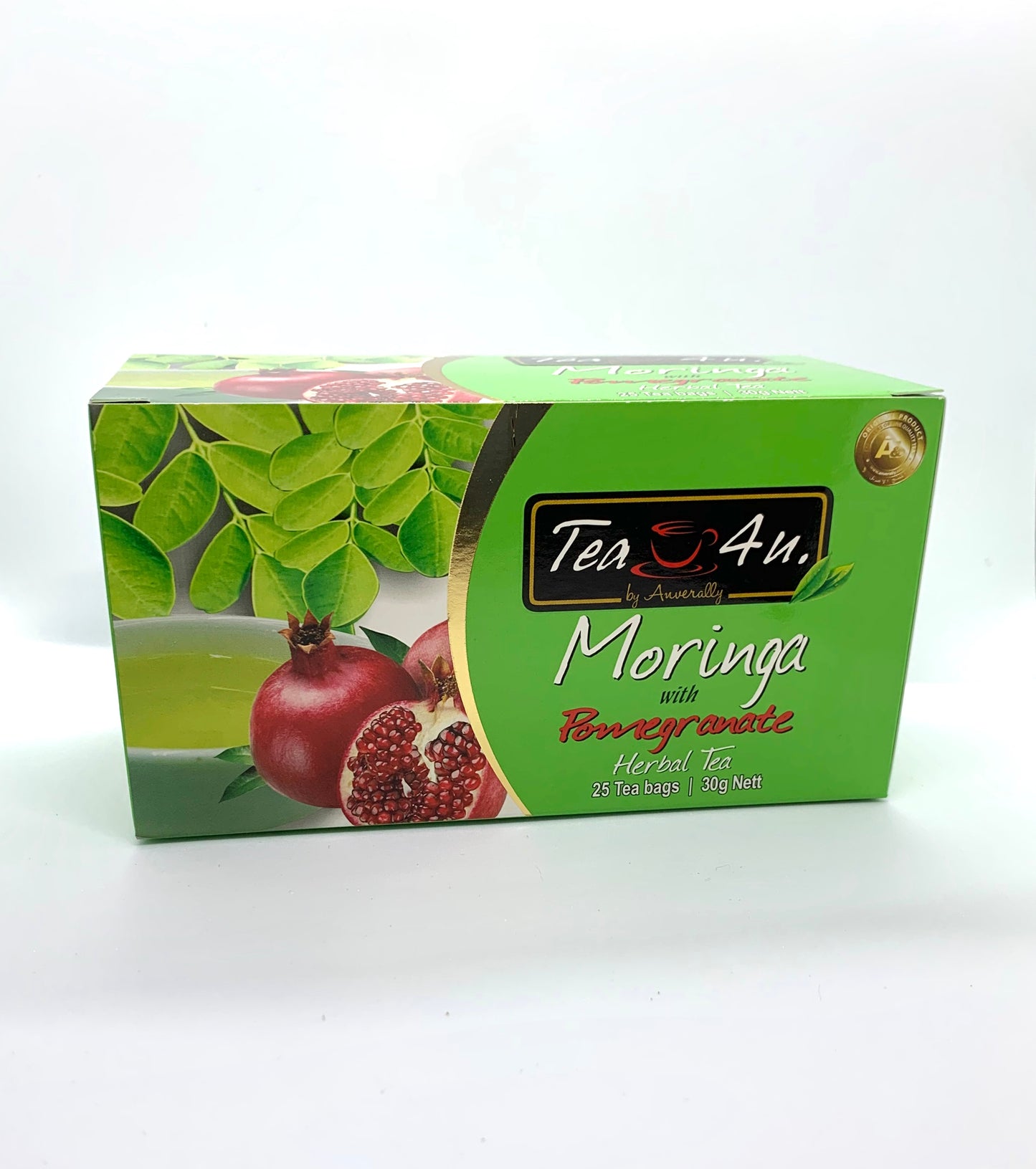 Moringa Pomegranate Flavored Herbal Energy Fruity Tea by Tea4U form Sri Lanka