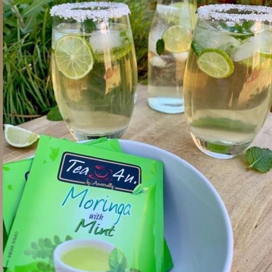 Tea4U hand picked Moringa Oleifera Flavored herbal fresh Mint tea