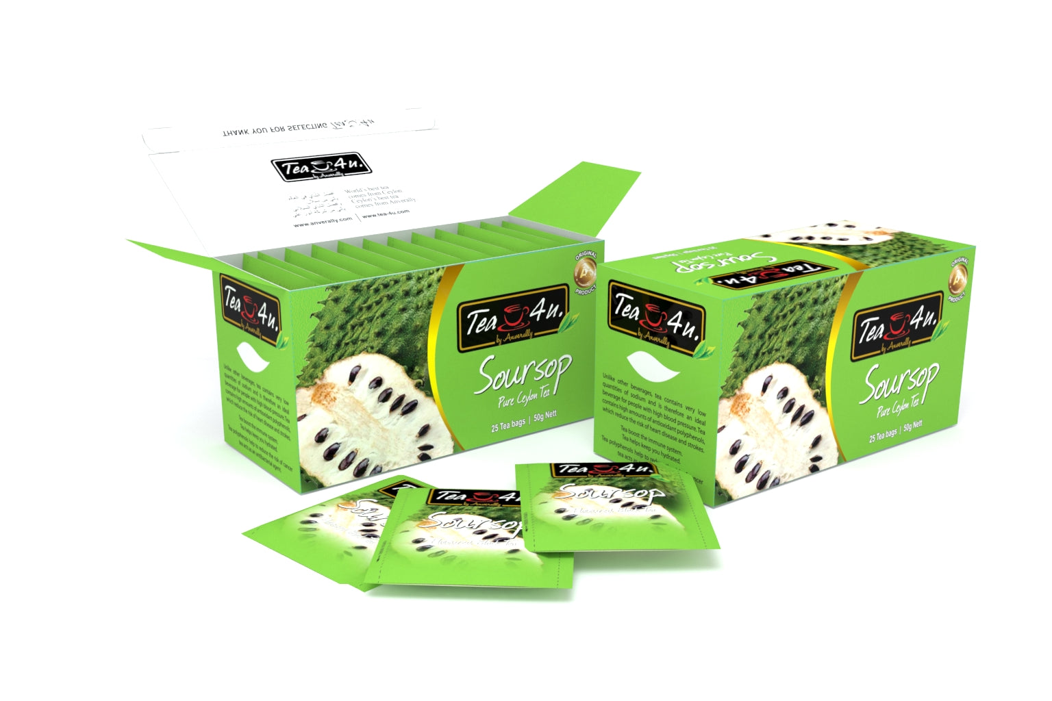 Tea4U Sour Sop Black Tea Bags