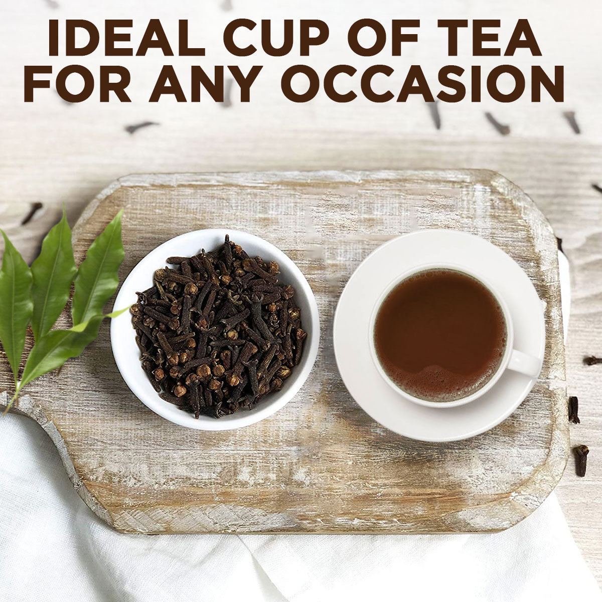 Perfectly brewed cup of Tea4U Clove Flavored Black Tea for any occasion