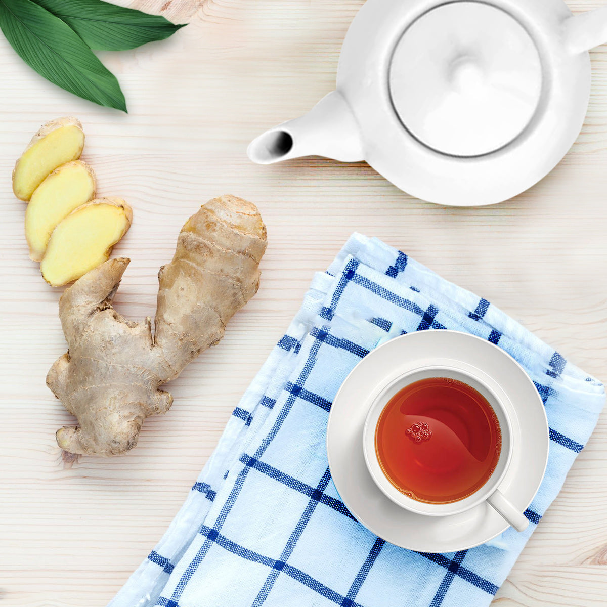 Tea4U Ginger Black Tea Bags - Original Ceylon Tea, 25 Tea Bags