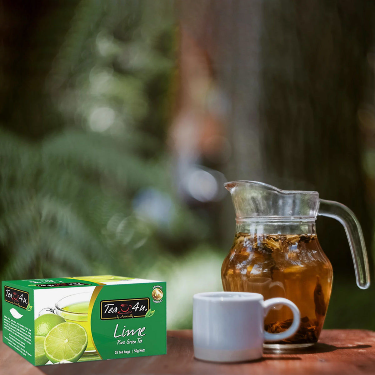 Tea4U Green Tea Bags with Lime