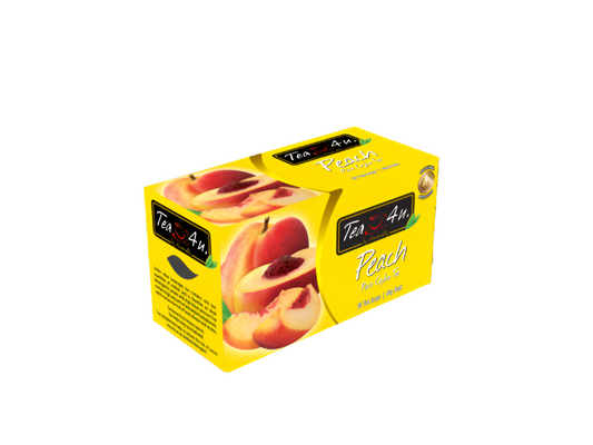 Original Ceylon Tea4U Peach Black Tea Bags - 25 Tea Bags