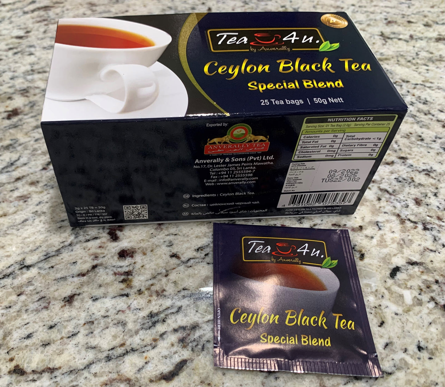 Tea4U Ceylon Black Tea Special Blend 25 Teabags