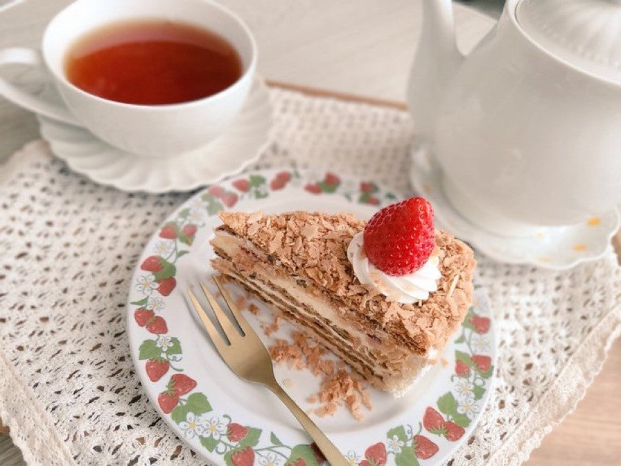 Tea4U Strawberry Black Tea Bags - Original Ceylon Tea 25 Tea Bags