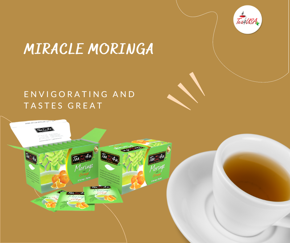 Flavored Moringa Oleifera Energy Tea - Orange