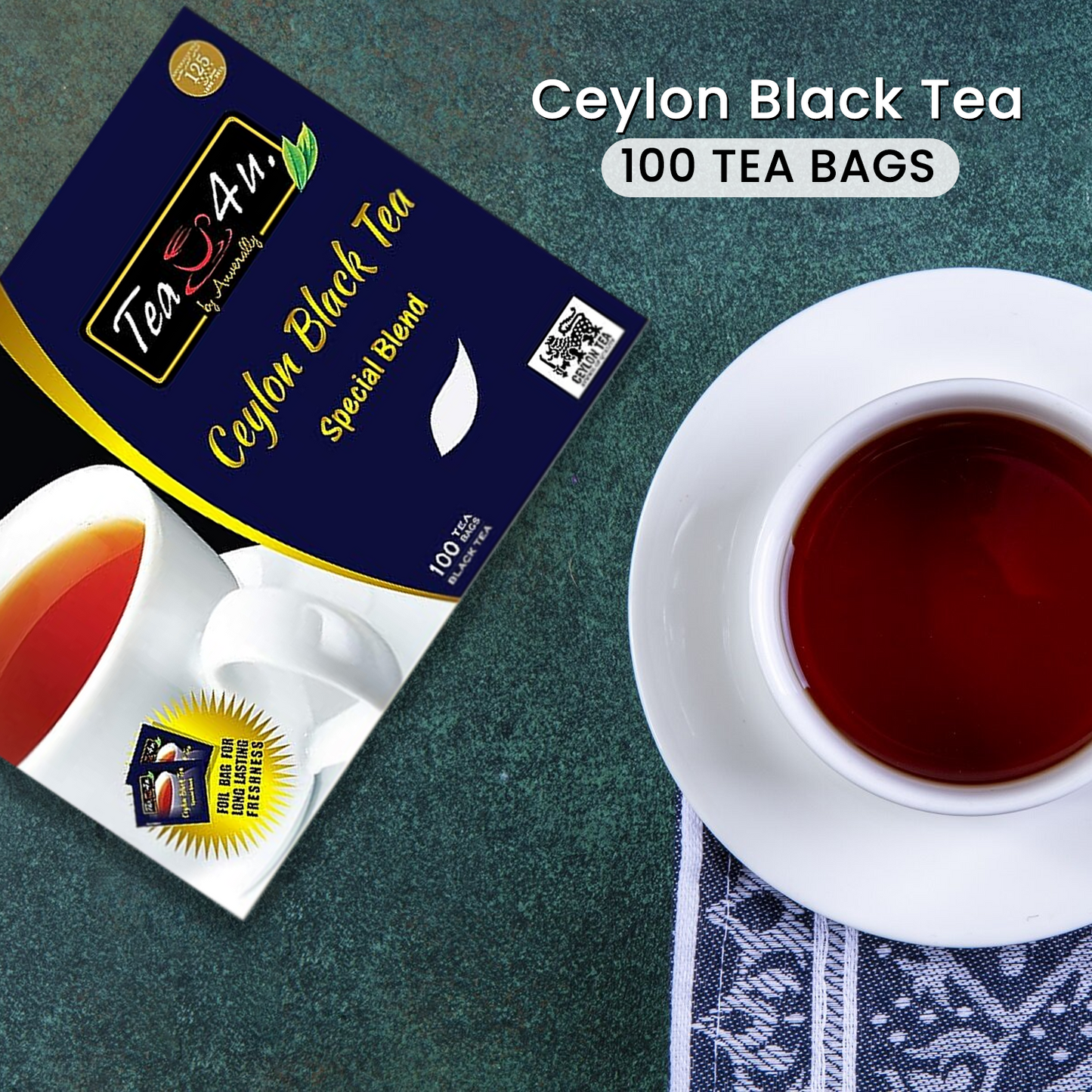 Original Blend Black Ceylon Tea Bags 100 teabags