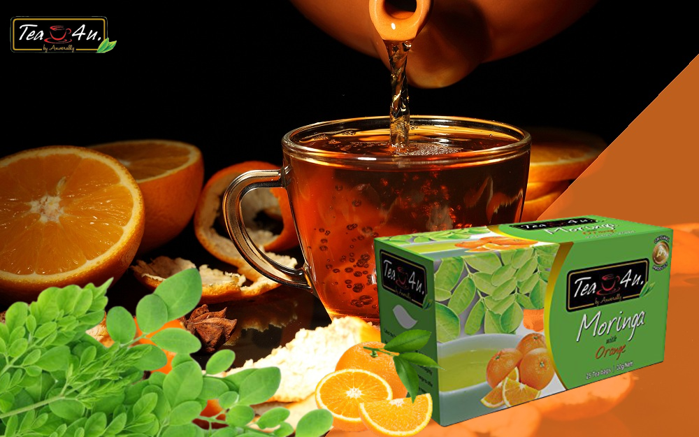 Flavored Moringa Oleifera Energy Tea - Orange