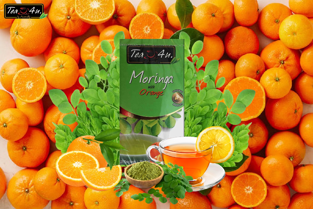 Flavored Moringa Oleifera Energy Tea - Orange